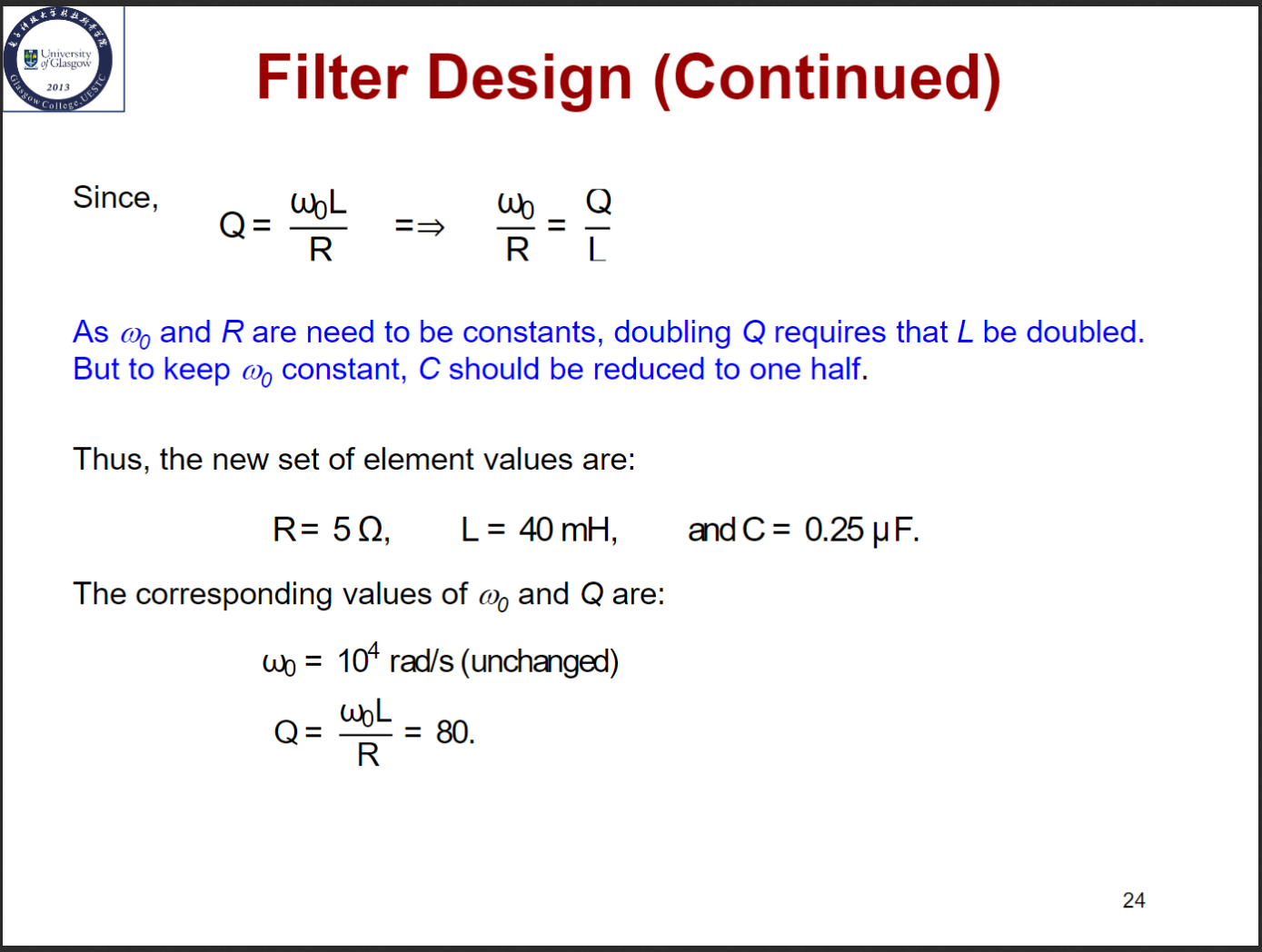 Filter Design