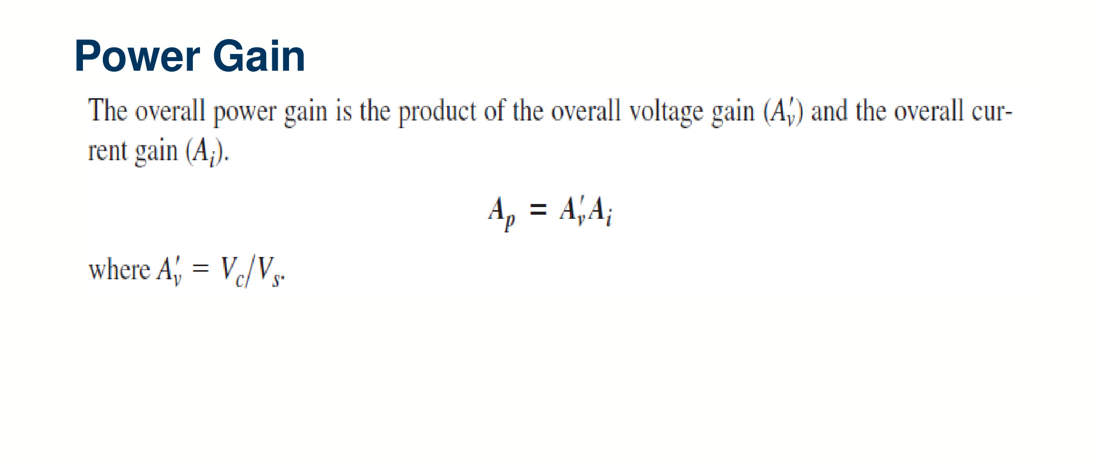B1-59 power gain